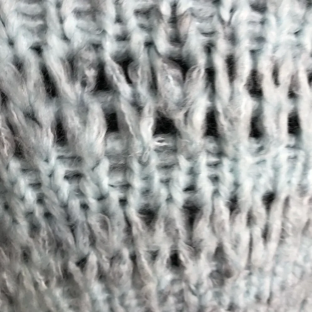 Urban Outfitters light blue semi open knit mock turtleneck sweater size Medium